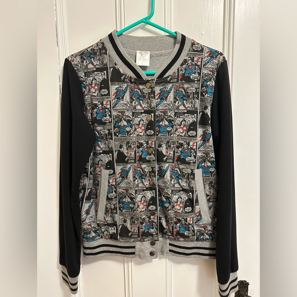 Superman comic cardigan